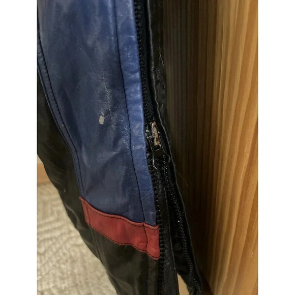 Vintage Northstar Snowmobile Overalls Leather Size M Racing Some Wear - Picture 6 of 10